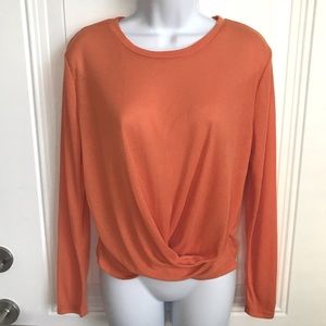 💥4 for $10💥Boutique orange long sleeve top sz S
